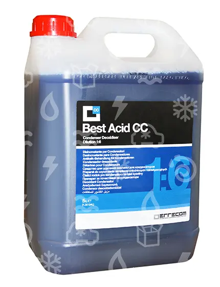 roztok čistící kondenzátorů a výparníků, ERRECOM, 5 L, (1:6), ACID